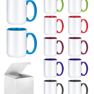 15 OZ ASSORTED COLOR SUBLIMATION MUG